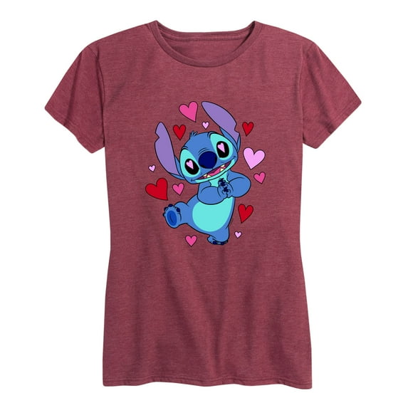 Lilo & Stitch - Heart Eyes Stitch - Women's Short Sleeve Graphic T-Shirt