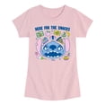 thumbnail image 1 of Lilo & Stitch - Here for the Food - Youth Girls Fitted Short Sleeve T-Shirt, 1 of 4