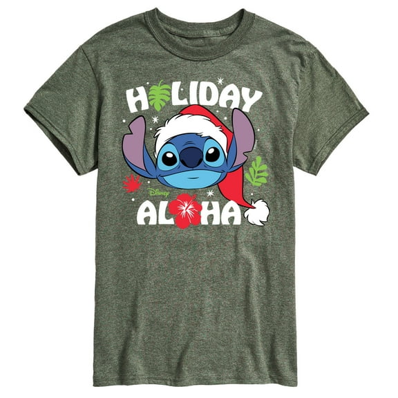 Lilo & Stitch - Holiday Aloha - Men's Short Sleeve Graphic T-Shirt