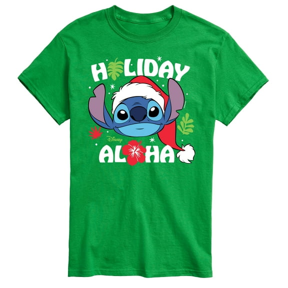 Lilo & Stitch - Holiday Aloha - Men's Short Sleeve Graphic T-Shirt