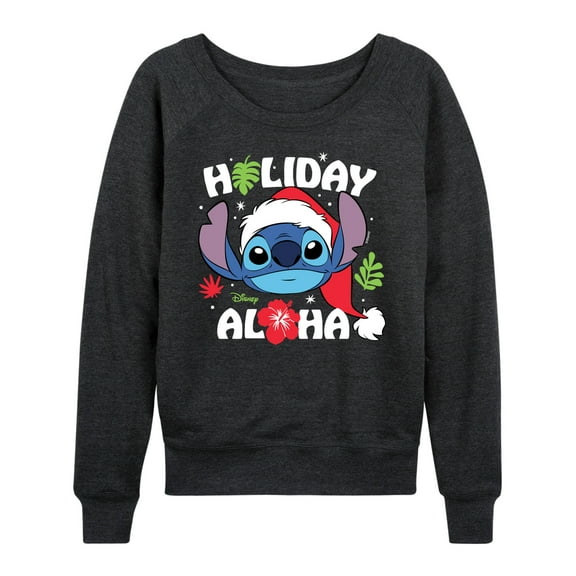 Lilo & Stitch - Holiday Aloha - Women's Lightweight French Terry Long Sleeve Shirt
