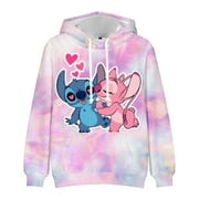 QINGY Lilo & Stitch Hoodie Csoplay Costume Hoodies Sweatshirts For Adults Kids