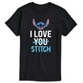 thumbnail image 1 of Lilo & Stitch - I Love Stitch - Men's Short Sleeve Graphic T-Shirt, 1 of 5
