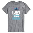 thumbnail image 1 of Lilo & Stitch - I Love Stitch - Men's Short Sleeve Graphic T-Shirt, 1 of 5