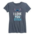 thumbnail image 1 of Lilo & Stitch - I Love Stitch - Women's Short Sleeve Graphic T-Shirt, 1 of 5