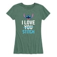 thumbnail image 1 of Lilo & Stitch - I Love Stitch - Women's Short Sleeve Graphic T-Shirt, 1 of 5
