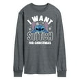 thumbnail image 1 of Lilo & Stitch - I Want A Stitch For Christmas - Men's Long Sleeve T-Shirt, 1 of 5