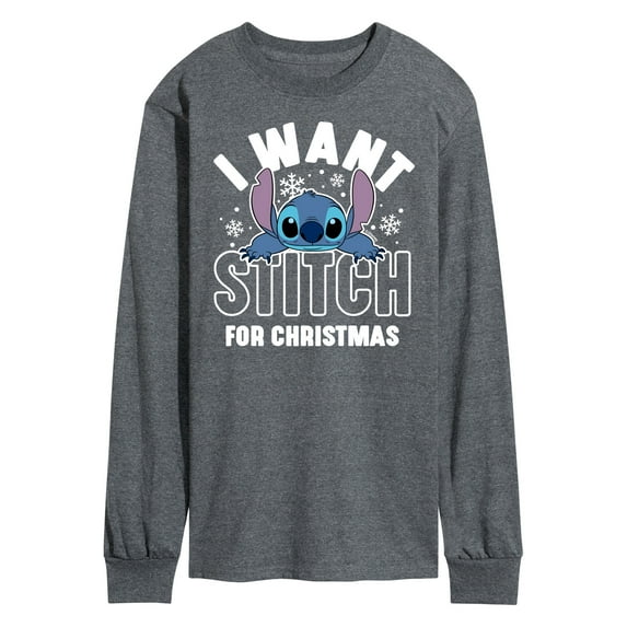 Lilo & Stitch - I Want A Stitch For Christmas - Men's Long Sleeve T-Shirt
