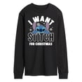 thumbnail image 1 of Lilo & Stitch - I Want A Stitch For Christmas - Men's Long Sleeve T-Shirt, 1 of 5