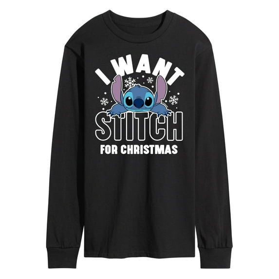Lilo & Stitch - I Want A Stitch For Christmas - Men's Long Sleeve T-Shirt