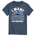 thumbnail image 1 of Lilo & Stitch - I Want A Stitch For Christmas - Men's Short Sleeve Graphic T-Shirt, 1 of 5