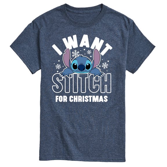 Lilo & Stitch - I Want A Stitch For Christmas - Men's Short Sleeve Graphic T-Shirt