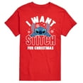 thumbnail image 1 of Lilo & Stitch - I Want A Stitch For Christmas - Men's Short Sleeve Graphic T-Shirt, 1 of 5