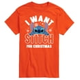 thumbnail image 1 of Lilo & Stitch - I Want A Stitch For Christmas - Men's Short Sleeve Graphic T-Shirt, 1 of 5