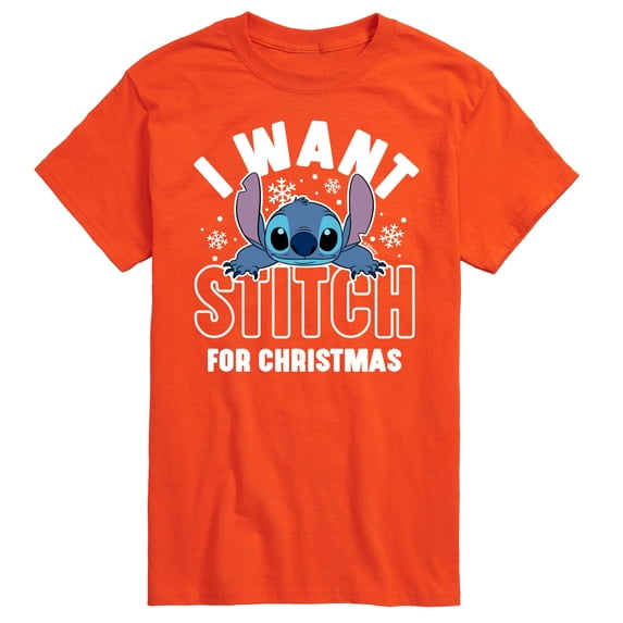 Lilo & Stitch - I Want A Stitch For Christmas - Men's Short Sleeve Graphic T-Shirt