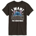 thumbnail image 1 of Lilo & Stitch - I Want A Stitch For Christmas - Men's Short Sleeve Graphic T-Shirt, 1 of 4