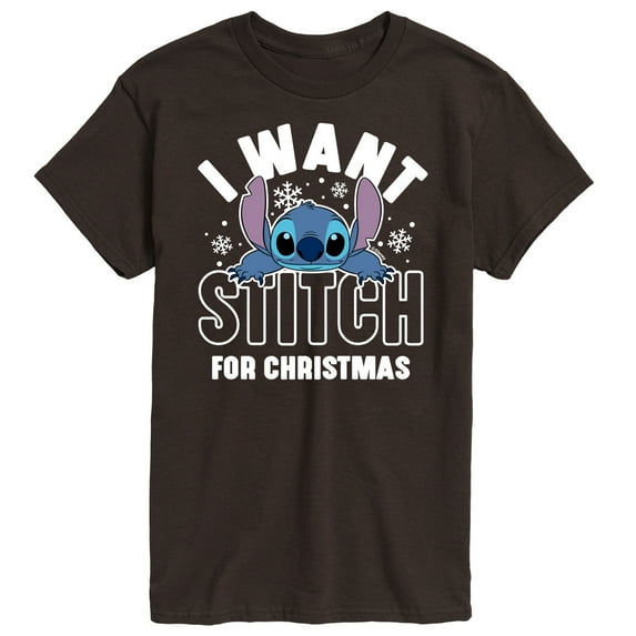 Lilo & Stitch - I Want A Stitch For Christmas - Men's Short Sleeve Graphic T-Shirt