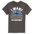 thumbnail image 1 of Lilo & Stitch - I Want A Stitch For Christmas - Men's Short Sleeve Graphic T-Shirt, 1 of 5