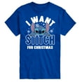 thumbnail image 1 of Lilo & Stitch - I Want A Stitch For Christmas - Men's Short Sleeve Graphic T-Shirt, 1 of 5