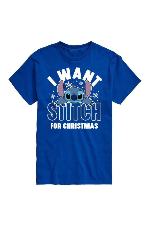 - I Want A Stitch For Christmas - Men's Short Sleeve Graphic T-Shirt