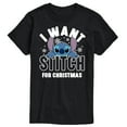 thumbnail image 1 of Lilo & Stitch - I Want A Stitch For Christmas - Men's Short Sleeve Graphic T-Shirt, 1 of 5