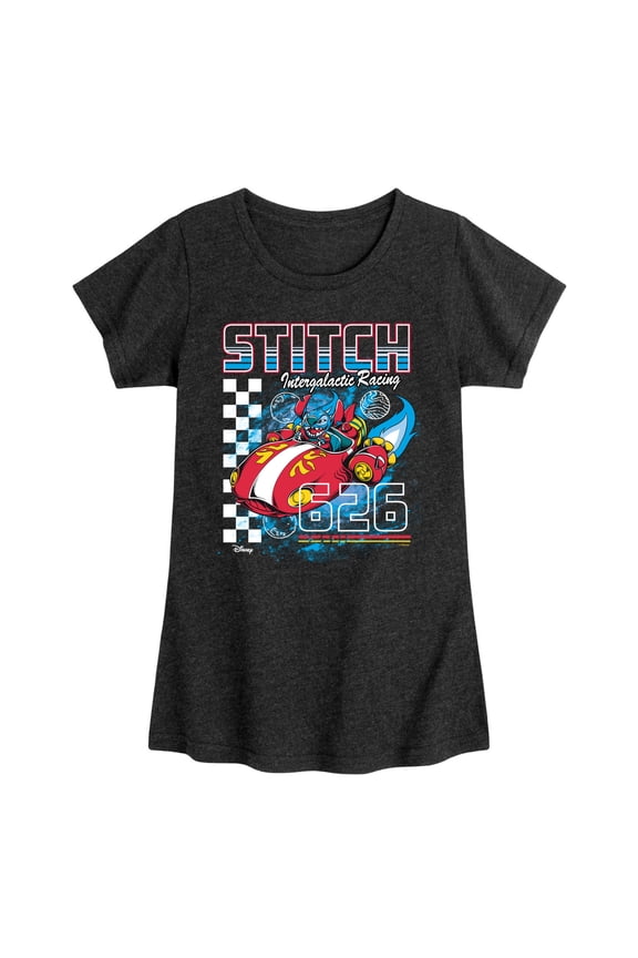 - Intergalactic Racing - Youth Girls Fitted Short Sleeve T-Shirt