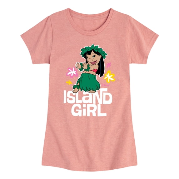 Lilo & Stitch - Island Girl Fitted Short Sleeve Graphic T-Shirt