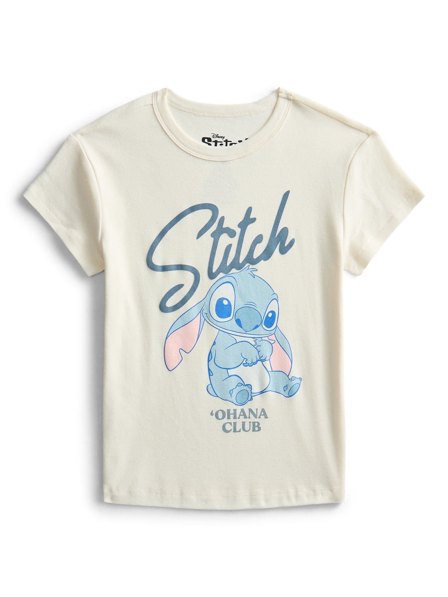 Lilo & Stitch Women's Ohana Club Graphic Ringer Tee, Sizes XXS-XXL