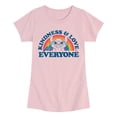 thumbnail image 1 of Lilo & Stitch - Kindness And Love - Youth Girls Fitted Short Sleeve T-Shirt, 1 of 4