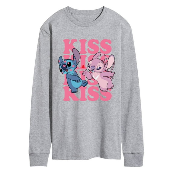 Lilo & Stitch - Kiss Logo - Men's Long Sleeve T-Shirt