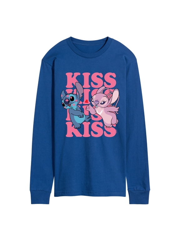 Disney - Kiss Logo Men's Long Sleeve Graphic T-Shirt