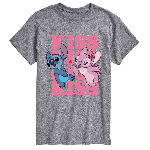 Lilo & Stitch - Kiss Logo - Men's Short Sleeve Graphic T-Shirt