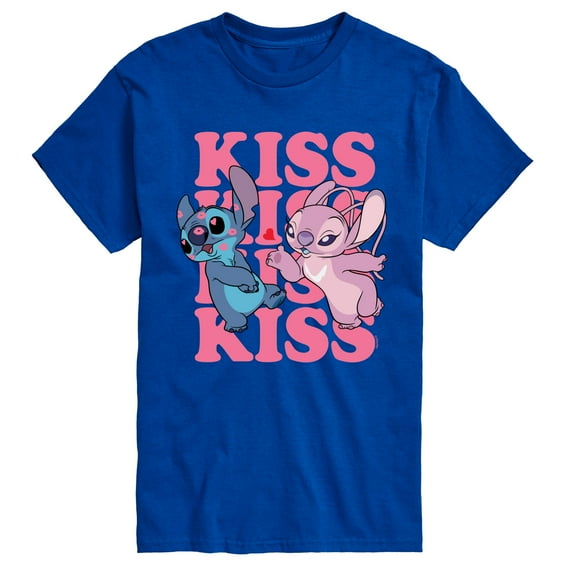 Lilo & Stitch - Kiss Logo - Men's Short Sleeve Graphic T-Shirt