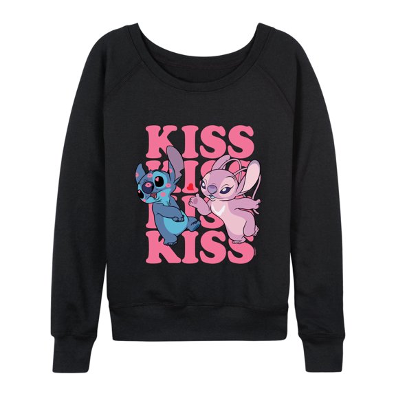 Lilo & Stitch - Kiss Logo - Women's Lightweight French Terry Long Sleeve Shirt