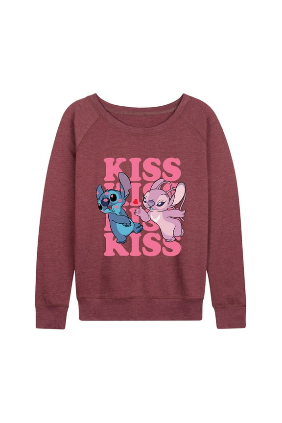 - Kiss Logo - Women's Lightweight French Terry Long Sleeve Shirt