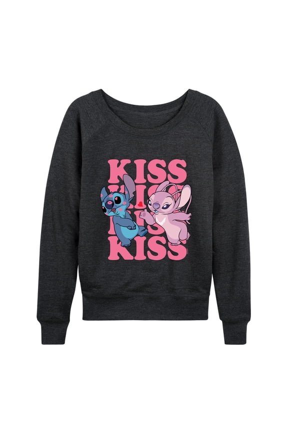- Kiss Logo - Women's Lightweight French Terry Long Sleeve Shirt