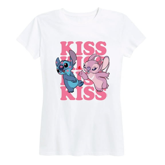 Lilo & Stitch - Kiss Logo - Women's Short Sleeve Graphic T-Shirt