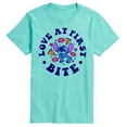 thumbnail image 1 of Lilo & Stitch - Love At First Bite - Men's Short Sleeve Graphic T-Shirt, 1 of 5