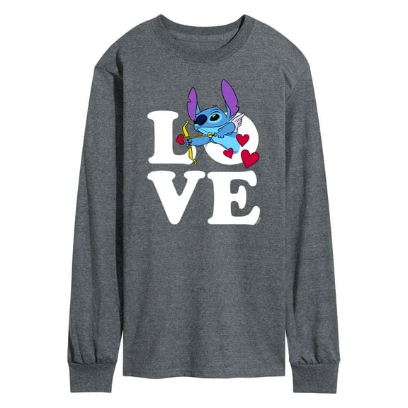 Lilo & Stitch - Love Cupid Stitch - Men's Long Sleeve T-Shirt