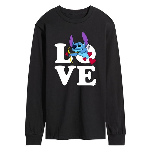 Lilo & Stitch - Love Cupid Stitch - Men's Long Sleeve T-Shirt