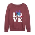 thumbnail image 1 of Lilo & Stitch - Love Cupid Stitch - Women's Lightweight French Terry Long Sleeve Shirt, 1 of 5