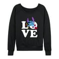 thumbnail image 1 of Lilo & Stitch - Love Cupid Stitch - Women's Lightweight French Terry Long Sleeve Shirt, 1 of 5