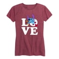 thumbnail image 1 of Lilo & Stitch - Love Cupid Stitch - Women's Short Sleeve Graphic T-Shirt, 1 of 5