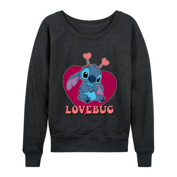 Lilo & Stitch - Lovebug Stitch - Women's Lightweight French Terry Long Sleeve Shirt