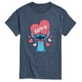 thumbnail image 1 of Lilo & Stitch - Luv U - Men's Short Sleeve Graphic T-Shirt, 1 of 5