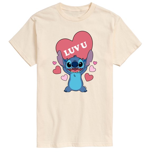 Lilo & Stitch - Luv U - Men's Short Sleeve Graphic T-Shirt