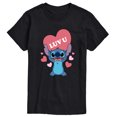 thumbnail image 1 of Lilo & Stitch - Luv U - Men's Short Sleeve Graphic T-Shirt, 1 of 5