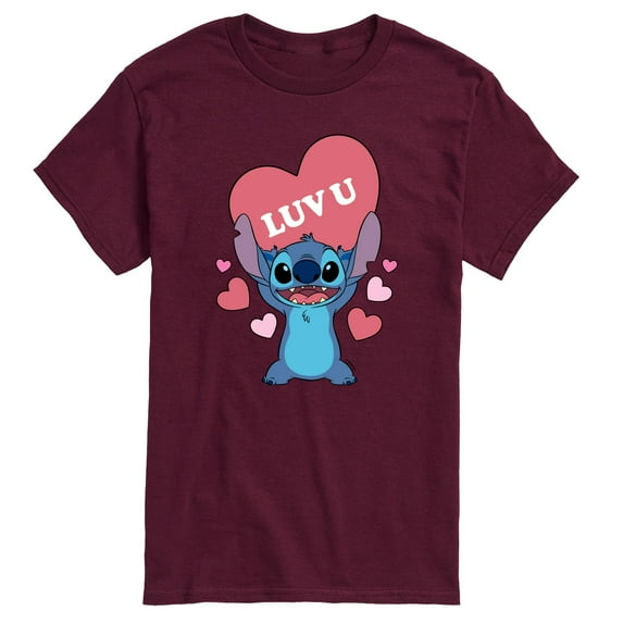 Lilo & Stitch - Luv U - Men's Short Sleeve Graphic T-Shirt
