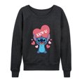 thumbnail image 1 of Lilo & Stitch - Luv U - Women's Lightweight French Terry Long Sleeve Shirt, 1 of 5