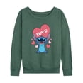 thumbnail image 1 of Lilo & Stitch - Luv U - Women's Lightweight French Terry Long Sleeve Shirt, 1 of 5